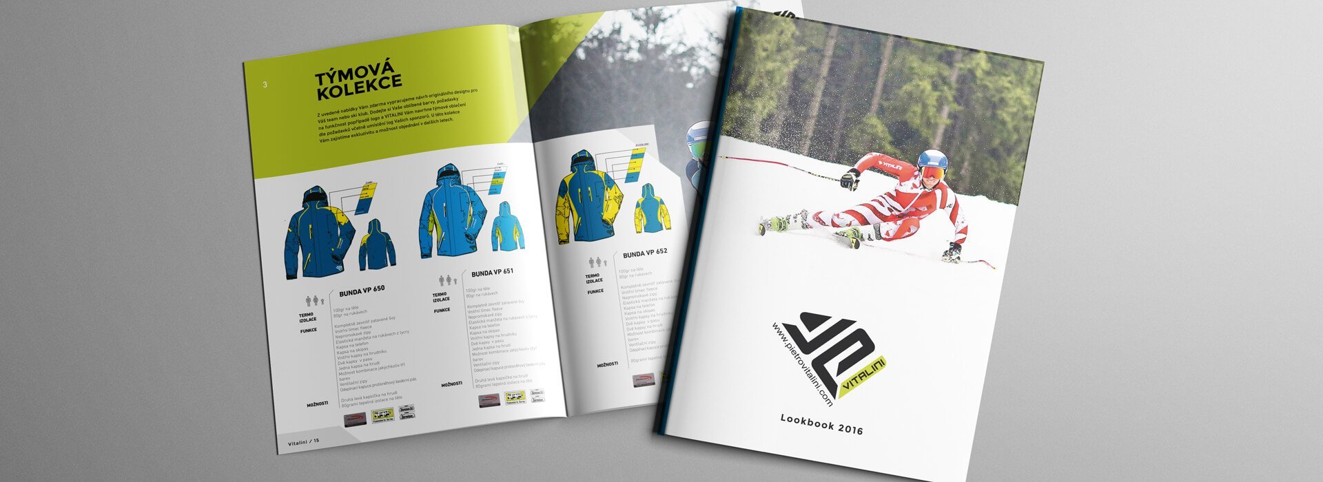Katalog lyžařských kombinéz Pietro Vittalini