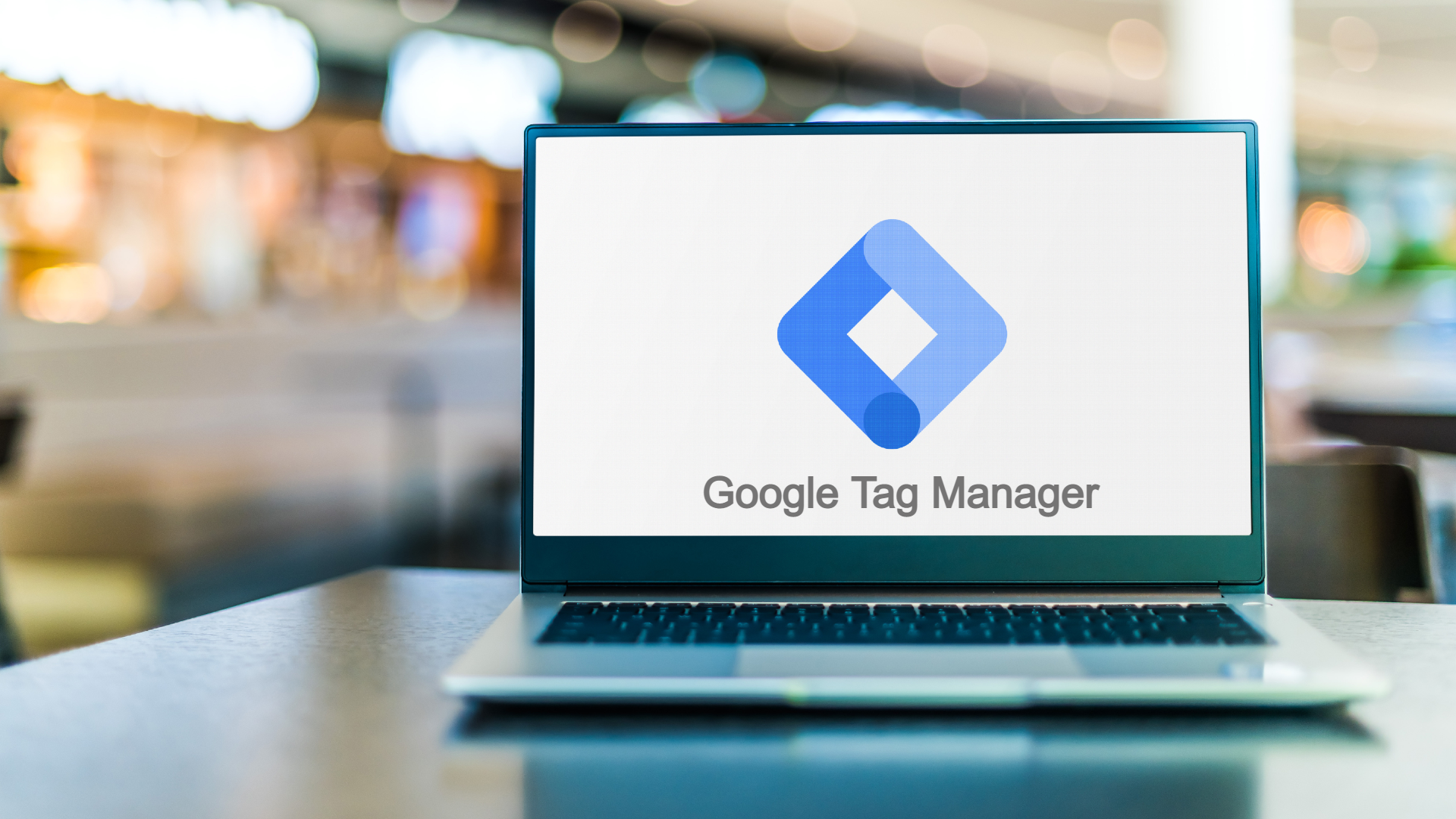 Notebook s logem Google Tag Manager