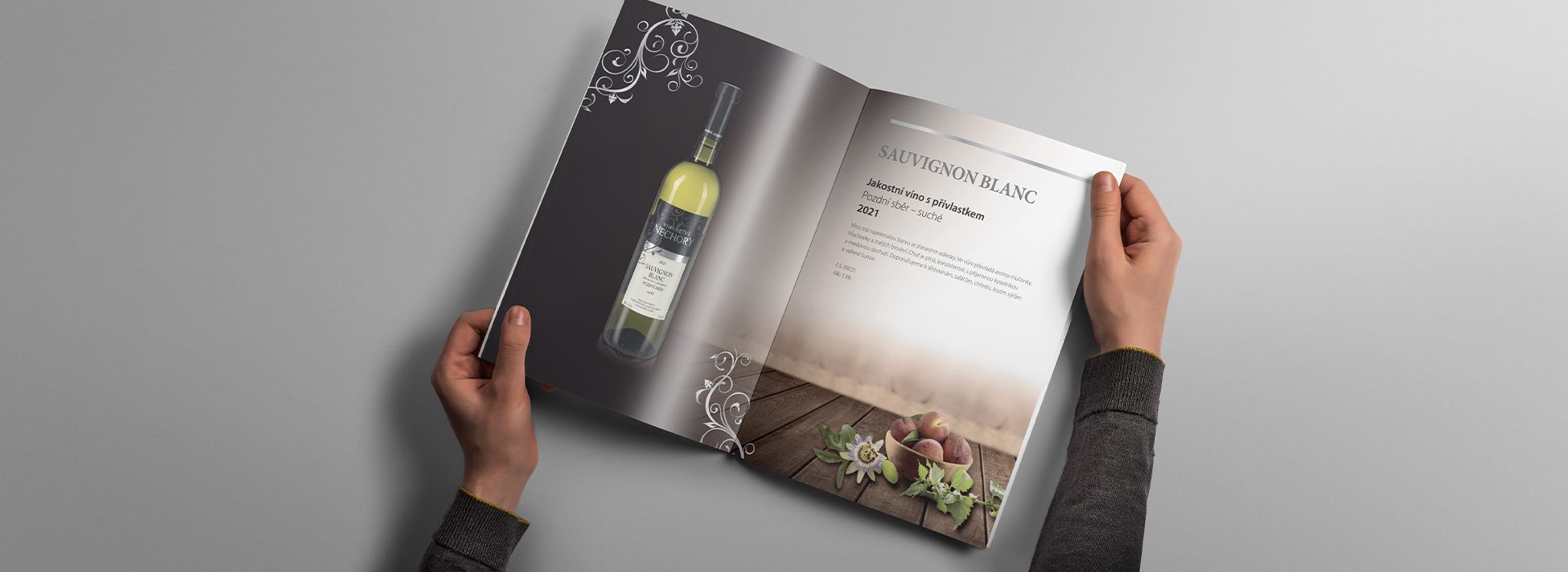 Katalog vín pro Vinařství NECHORY